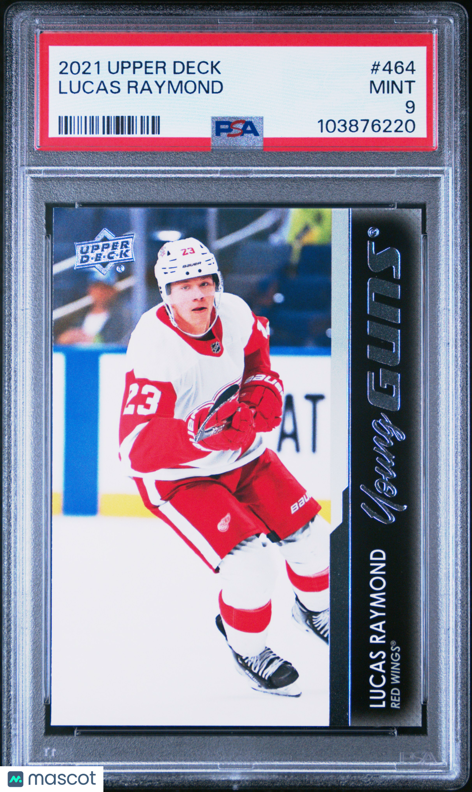 2021-2022 Upper Deck Lucas Raymond #464 PSA 9