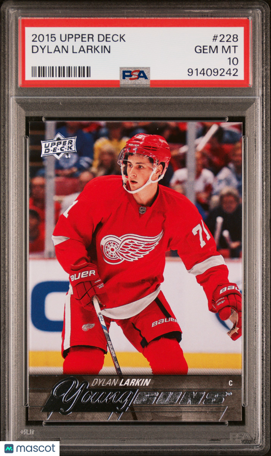 2015 Upper Deck Dylan Larkin #228 PSA 10