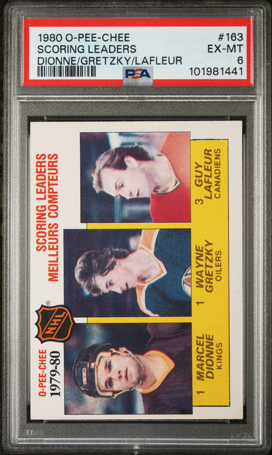 1980 O-Pee-Chee Scoring Leaders #163 PSA 6