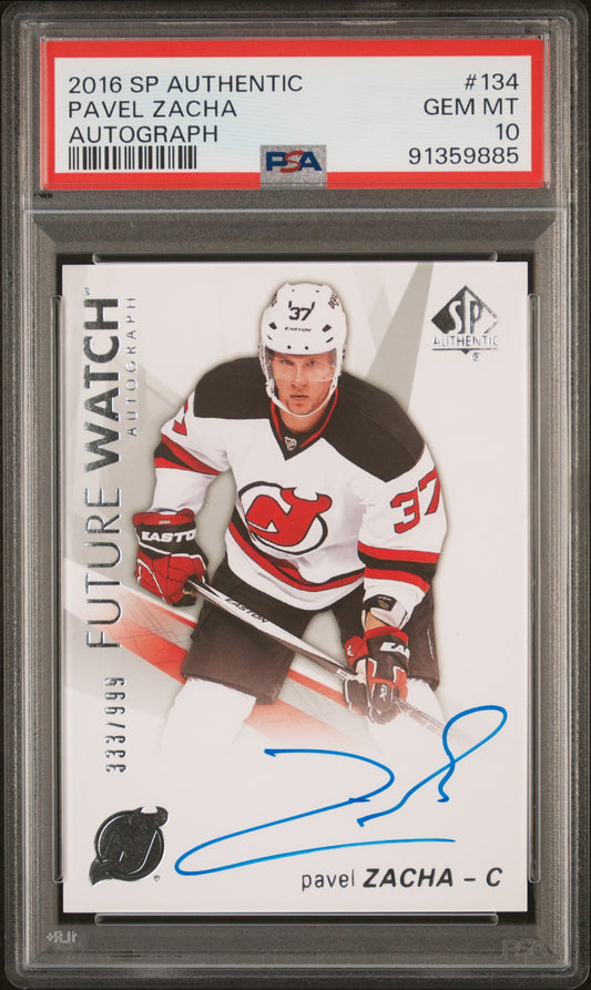 2016 SP Authentic Pavel Zacha #134 PSA 10