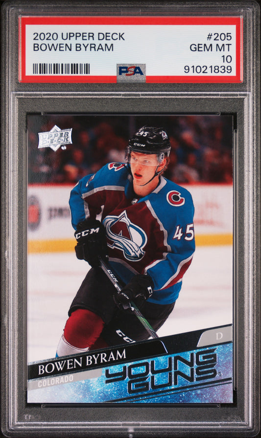 2020 Upper Deck Bowen Byram #205 PSA 10