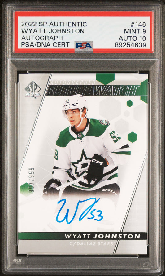 2022 SP Authentic Wyatt Johnston #146 PSA 9