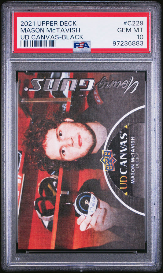 2021-2022 Upper Deck UD Canvas Mason Mctavish #C229 PSA 10