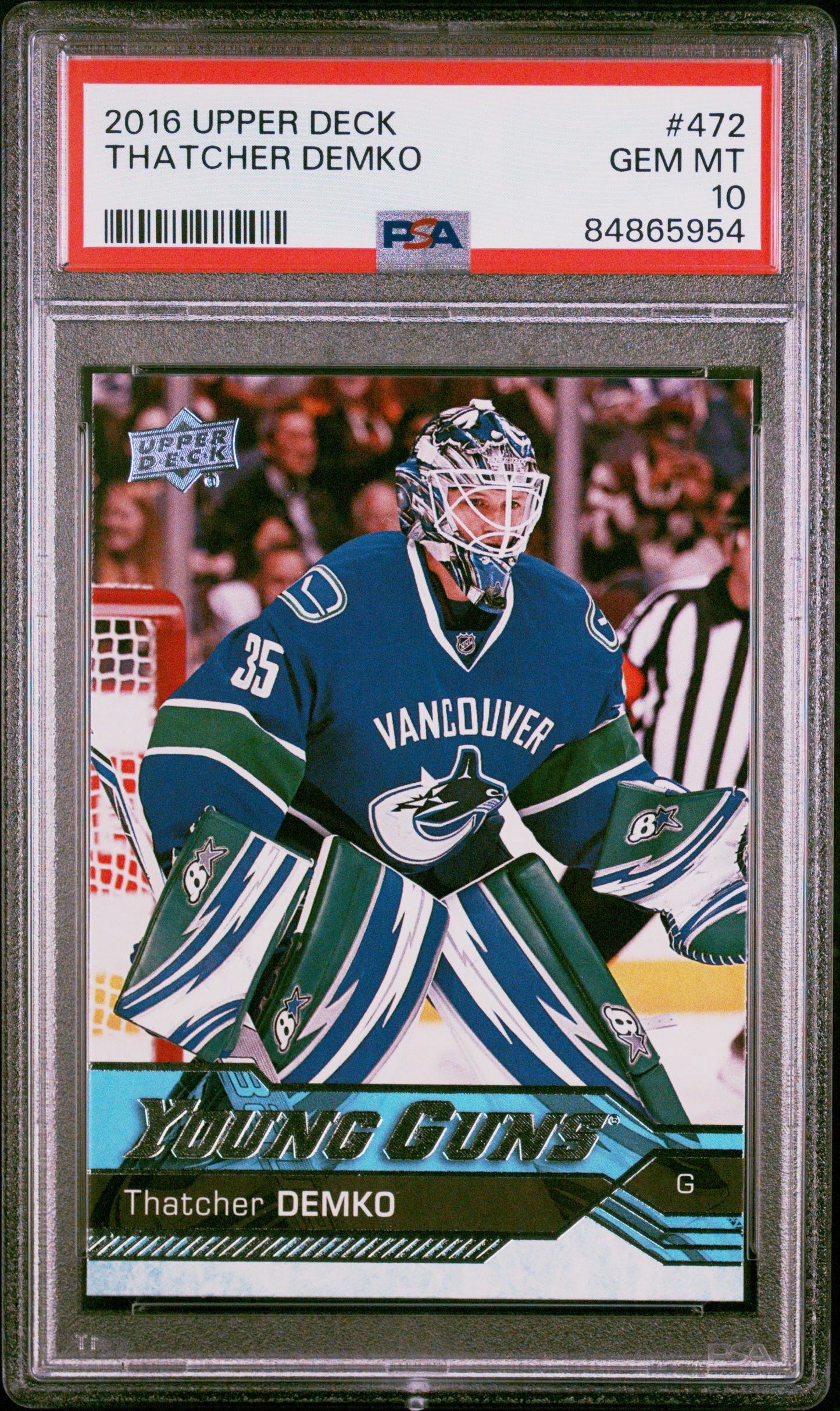 2016 Upper Deck Thatcher Demko #472 PSA 10