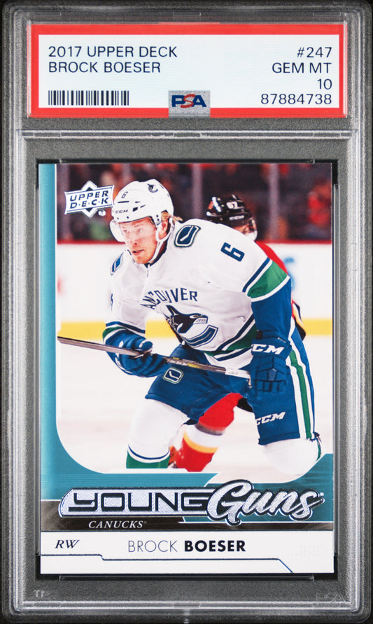 2017 Upper Deck Brock Boeser #247 PSA 10