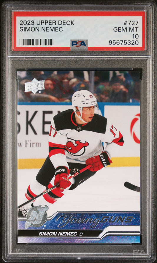 2023 Upper Deck Simon Nemec #727 PSA 10