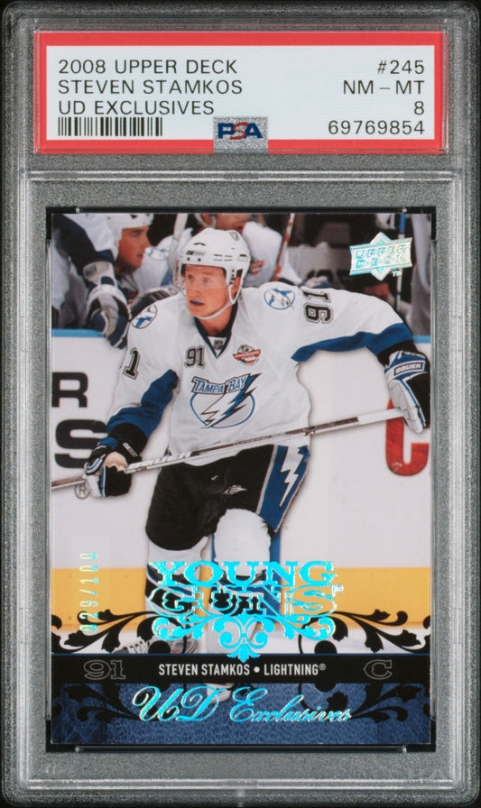 2008 Upper Deck Steven Stamkos #245 PSA 8