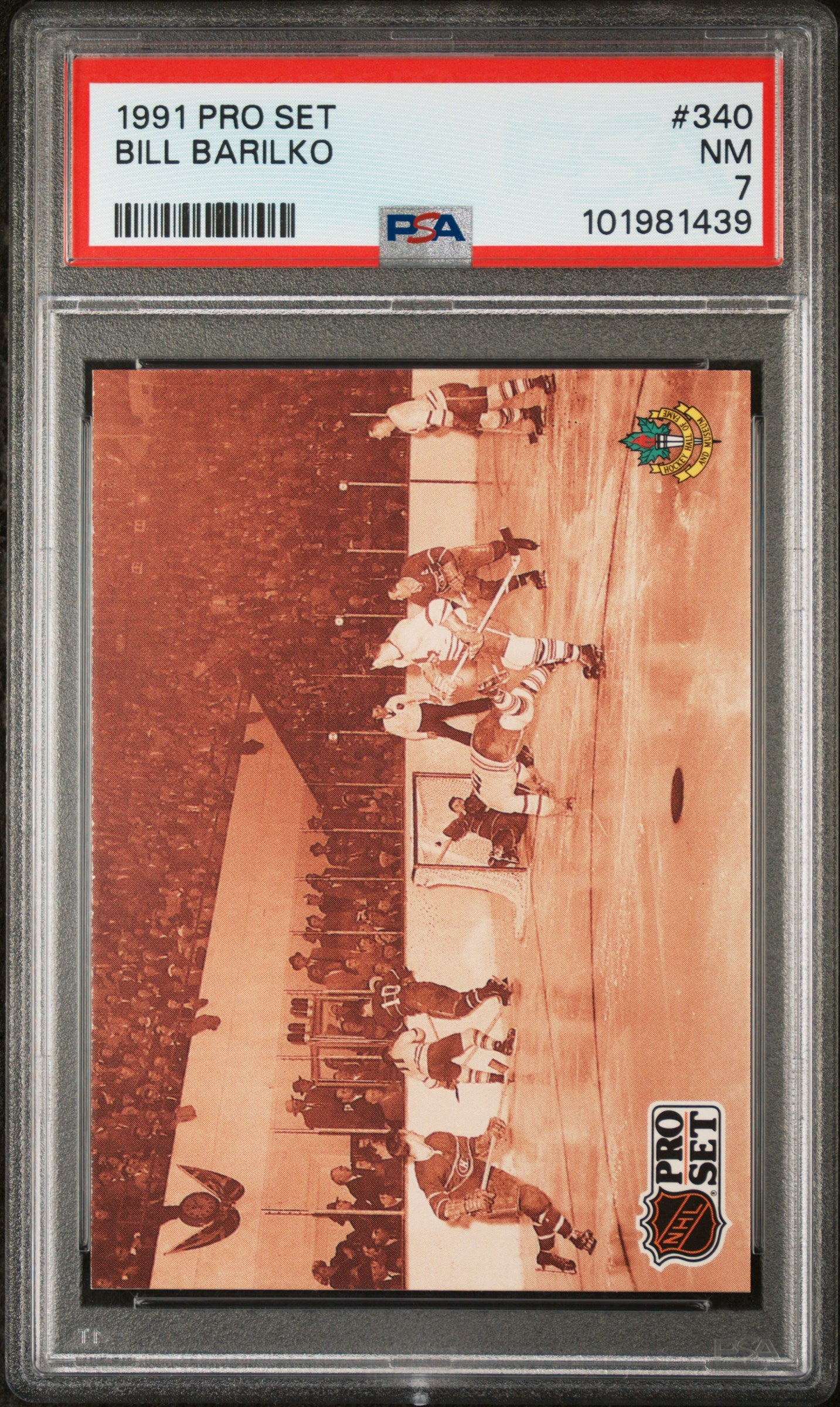 1991 Pro Set Bill Barilko #340 PSA 7