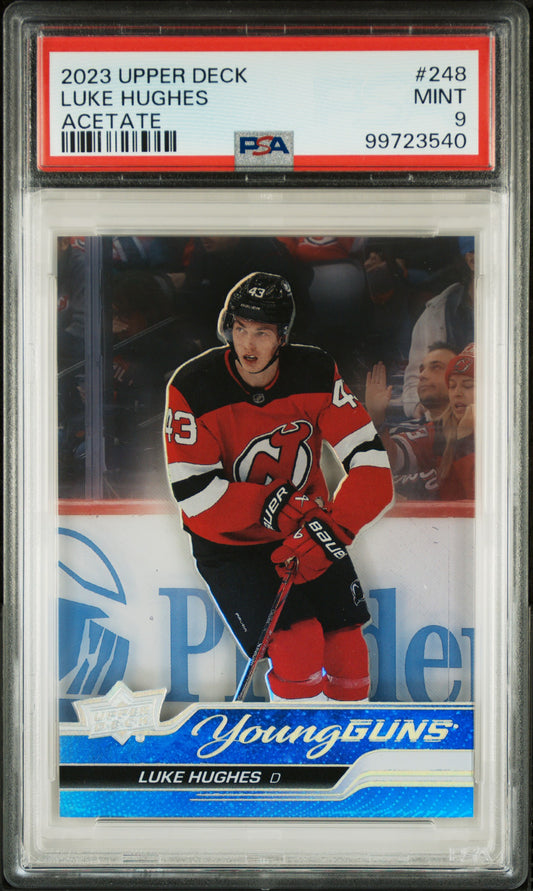 2023 Upper Deck Luke Hughes #248 PSA 9